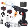 DXHGHYGL Idropulitrice a Batteria 21V 15000MAH con 2 Batterie,Idropulitrice Portatile,Idropulitrice Professionale con Cassetta Degli Attrezzi per Auto,Terrazza e Giardino di Pavimenti e Esterni (Nero)