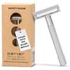 Parker Safety Razor Parker Rasoio di sicurezza SoloEdge Single Edge con 100 lamette Parker Platinum Single Edge incluse