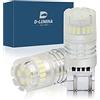 D-Lumina 2 Pezzi Lampada Led T20 7443 W21/5W 7440 12V, Bianco,Canbus No Errore No Polarità, Impermeabile IP67, Illuminazione 360°
