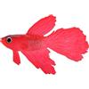 Zerodis Decorazione per Acquario, Silicone Artificiale Divertente Design per Pesci Piccoli Acquario per Acquario Ornamento Sicuro per Pesci(Pesce Rosso Betta)