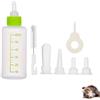 Granmagazz Biberon Gattino Animali,60ml Kit per biberon per Gattini, Bottiglia per Cane Gatto, Biberon per Animali Domestici con 4 Capezzoli e 1 Spazzole per Pulizia Kit,per Gattini Appena Nati Cuccioli