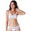 Lovable Reggiseno Preformato senza Ferretto My Daily Comfort Printed Donna, Bianco Stampa Floreale, 80D