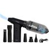 Technaxx TX-293, aspirapolvere portatile a batteria con spolverino d'aria, aspiratore elettrico ricaricabile da 160 W - Controllo continuo della velocità, 5 accessori versatili - Ideale per auto, tast