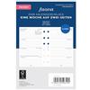 Filofax Calendario tascabile 1 settimana su 2 pagine verticali (tedesco)2026