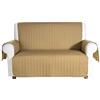 Caleffi Bicolor Copridivano Salvadivano, Cotone, Caramel, 2 Posti, 78217