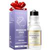 New Miuz Migraine Roll on with Cooling Menthol stick Lavender Spearmint Essential Oil Roller Headache Tension Stress Relief Gifts Perfect Stocking Stuffers - All Natural Made in USA