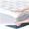 Niagara Sleep Solution Niagara Topper matrimoniale 160 x 190 cm in cotone - Traspirante e fresco, progettato per alleviare il mal di schiena - Il coprimaterasso con tasca profonda si adatta a materassi 20x50 cm