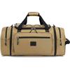 Laripwit Borsa da viaggio espandibile da uomo, weekender, bagaglio a mano per campeggio e sport, marrone, 70 x 28 x 25.4 cm
