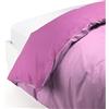 Caleffi 58567 Cotone Tinta Unita Sacco Completo Copripiumino per Singolo Letto, Orchidea