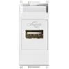 Vimar 14345 Connettore presa USB, bianco, 2.23 x 4.9 x 3.09 cm