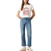 Levi's 725 Authentic Kick Boot Jeans, Ankle Time, 27W x 27L Donna