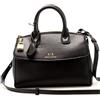 Armani Exchange Briefcase Inspired Tote with Small Logo, M Donna, Nero, One_Size