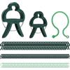 WYTNB 100 Pezzi di Clip di Fissaggio per Pomodori, 60 Clip a Tromba + 40 per Piante con 50 Supporti a Spirale, Supporto per Rampicanti, Spirali da Giardino Riutilizzabili per Piante e Fiori