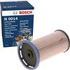 Bosch Filtro Diesel per Auto Bosch N0014 - Separa le particelle e l'acqua dal carburante, protegge il sistema di iniezione