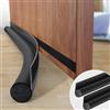 Cotensta 2 Pezzi 96cm Nero Paraspifferi per Porte, Paraspifferi Sotto la Porta, Isolamento Guarnizione Porta, Previene Spifferi e Infiltrazioni di Polvere, Acqua, Luce, (black)