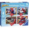 Ravensburger - Puzzle Spiderman, Collezione 4 in a Box, Idea Regalo per Bambini 3+ Anni, Gioco Educativo e Stimolante, 4 Puzzle 12-16-20-24 Pezzi, 19x14 cm