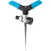 CELLFAST Irrigatori Per Prato Circolari 2 Bracci Gartensprinkler Rasensprenger Con Flusso D'Acqua Controllabile Per Prato Fiori Piante Regolazione Della Velocità Di Rotazione Basic
