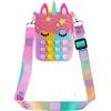 TNSRAY Poppet Pop it Borsa, Pop Bubble Push It unicorno Borsa a Tracolla, 2 in 1 Unicorno Fidget Bag Pop Bubble PushToy,Borsa a Tracolla con Tracolla in Silicone,Regalo Giochi per Bambini 5 6 7 8 anni