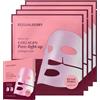 EQQUALBERRY Collagen Pore-Tight Up Mask - PDRN & Low Molecular Collagen for Pore Minimizing and Firming | Korean Collagen Face Mask for Glass Skin | Glow House Used, 4 fogli, 30 g