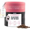 alphazoo Tutto il pesce sul tavolo 65 g I dolcetti per trota + salmone per cani I alta percentuale di carne, senza cereali, senza zucchero, per cani naturali, per allenamento
