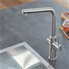 Grohe Red rubinetto da cucina, con sistema per acqua calda e di filtraggio, orientabile, 30325DC1, Red supersteel [Rubinetti da Cucina]