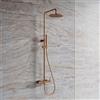 OMNIRES Y sistema doccia, miscelatore monocomando, Y1244MCPB, Y rame spazzolato [Rubinetteria Bagno > Colonne Doccia]