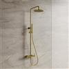 OMNIRES Y sistema doccia, miscelatore monocomando, Y1244MBSB, Y ottone spazzolato [Rubinetteria Bagno > Colonne Doccia]
