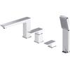 OMNIRES PARMA miscelatore monocomando, per vasca, PM7432CRB, PARMA cromo/bianco [Rubinetteria Bagno > Rubinetteria Vasca]