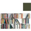 KRIPTONITE libreria da parete KROSSING Verde opaco 133 x 75 cm - 4x04M13G+30x04T25G