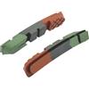 ALLIGATOR COPPIA PATTINI RICAMBIO TRIPLA MESCOLA PER MTB V-BRAKE 72MM