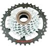 SUNRACE RUOTA LIBERA FILETTO MEGADRIVE MFM4S 7V - 13-34 DENTI, ARGENTO