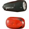 WAG KIT LUCI APOLLO + GLOBE - NERO (ANTERIORE), ROSSO (POSTERIORE)