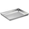 Baldassare Agnelli Pentole Agnelli Pasticceria e Pizza Teglia Rettangolare in Lega d'Alluminio 3003 con Orlo, Grigio, 30x23x3 cm