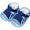 Scarpina scarpa sandalo Pastello bimbo neonato azzurro blu 18