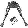 bravovski Caccia Bipiede telescopico Base Mobile Altezza 15-23cm per carabina Leva di Regolazione Rapida con adattatore MLOK