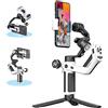 FeiyuTech SCORP Mini-P [Ufficiale] Stabilizzatore Smartphone,3 Assi Gimbal Smartphone per iPhone 15 PRO Max Android,Stabilizzatore Video VLOG,Youtube,TikTok con Impugnatura Posteriore a Scomparsa