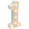 JANDEI - Lettere LED, Numeri Luminosi, Figura a Cuore, 22cm, con Luce Calda per Decorazione e Atmosfera, Luci Notturne Scrivania, Compleanni, Matrimoni, Vetrine. Funzionano con batterie AA (1)