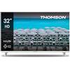 Thomson 32 Pollici (80 cm) HD LED Bianco Easy Non intelligente TV - 32HD2S13W - 2023