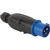 FANTON Adattatore 73020-E, Convertispina CEE 16A a Presa Bipasso Italo/Tedesca IP44, colore nero
