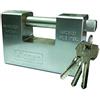 KIPPEN 2010C Lucchetto Antiscasso con Corpo in Acciaio Cementato Monoblocco MM.90, Argento, 90 mm, 1 Pezzo