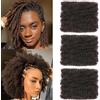 TOOPBIUTI Afro Kinky Bulk Hair 8 Inch 30g/Pack Synthetic Hair for Twist, Braiding, Repair Locs, Dreadlock Extensions, Afro Kinky Curly Bulk Crochet Braids Twists (4#, 8inch-3pc)