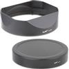Haoge LH-X18N Paraluce quadrato in metallo a baionetta per Fujifilm xf 16-55 II Fuji XF 16-80mm F4 R OIS WR, Fujinon XF16-80mmF4, paraluce con tappo in metallo