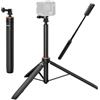 SmallRig 59 Treppiede Selfie Stick per Hero 12/11/10/9, per DJI Action 4/5 Pro, Invisibile per Panoramica per Insta360 X4/X5, Asta di Prolunga con Impugnatura Regolabile per Action Camera 5284