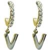 AB-GLOBAL Srl Orecchini Lettera V Argento Linea ABC MyLovly