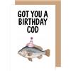 Edition Seidel Biglietto di auguri di compleanno con busta, biglietto di auguri di compleanno Happy Birthday, uomo, donna, fidanzata, pesce divertente (G3777 SW025)