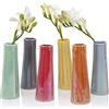 Chive Galaxy, vaso per fiori in ceramica - Confezione speciale da 6 - giallo, menta, zenzero, metallo blu, arancione, blu
