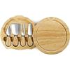 IBILI 782750 Set di coltelli da Formaggio, Inox, Marrone, 21 x 21 x 4 cm