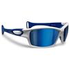 B89 Occhiali Sportivi Polarizzati Antiriflesso Antivento Antiurto per Sci Trekking Beach Volley Watersports Kitesurf Pesca Ciclismo mod. CA Galleggianti (Antracite/Verde Foresta - Lente Grigia)