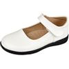 TRIWORIAE-Scarpe Mary Jane Eleganti per Ragazze Ballerine Basse per Matrimonio, Festa, Attività, Scuola Nero 31