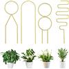 ACTIMED 4 pezzi per piante rampicanti da interno, supporto piante, griglia in metallo per piante rampicanti, supporto per piante in vaso, un grande regalo per gli amanti del giardino（Oro）